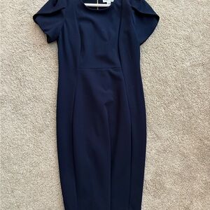 Calvin Klein Navy Midi Dress